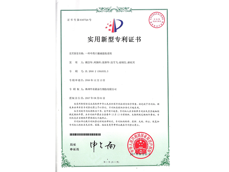一種中藥口服液提取系統